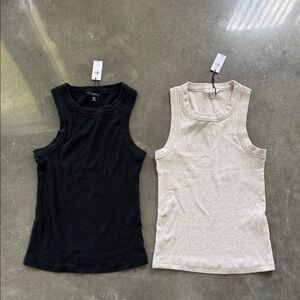 Banana Republic Ribbed Racer Tanks